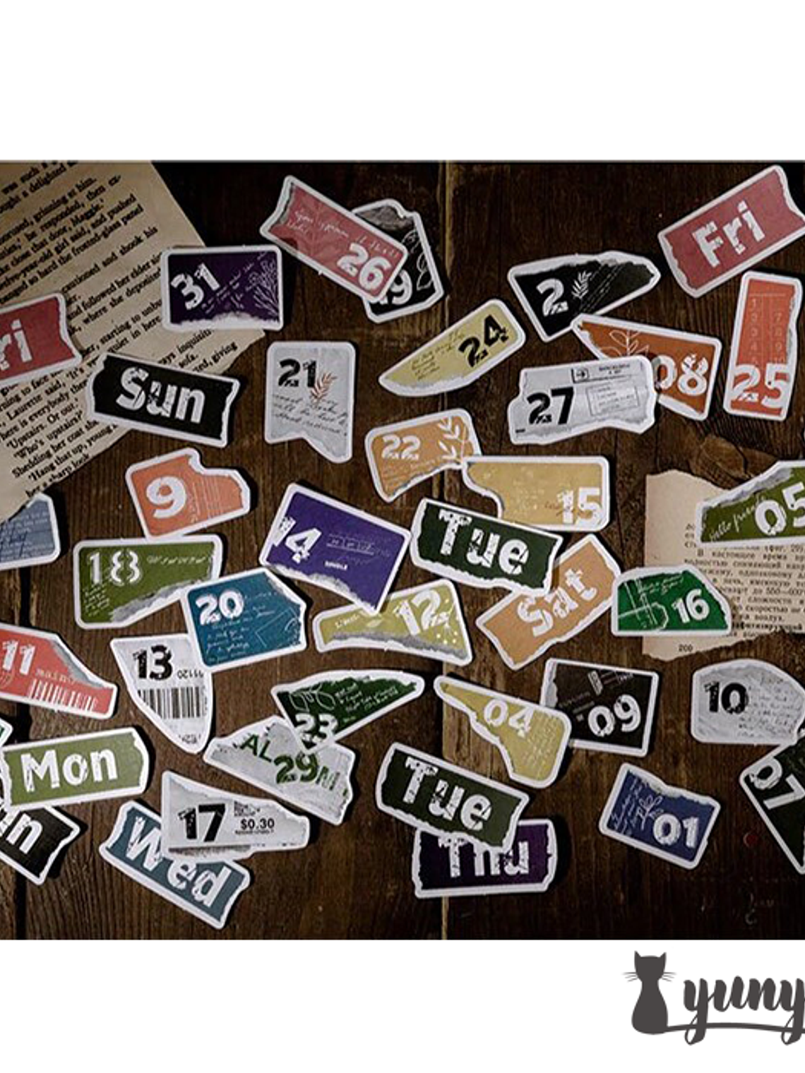 Stickers Números - 45 pzas 10