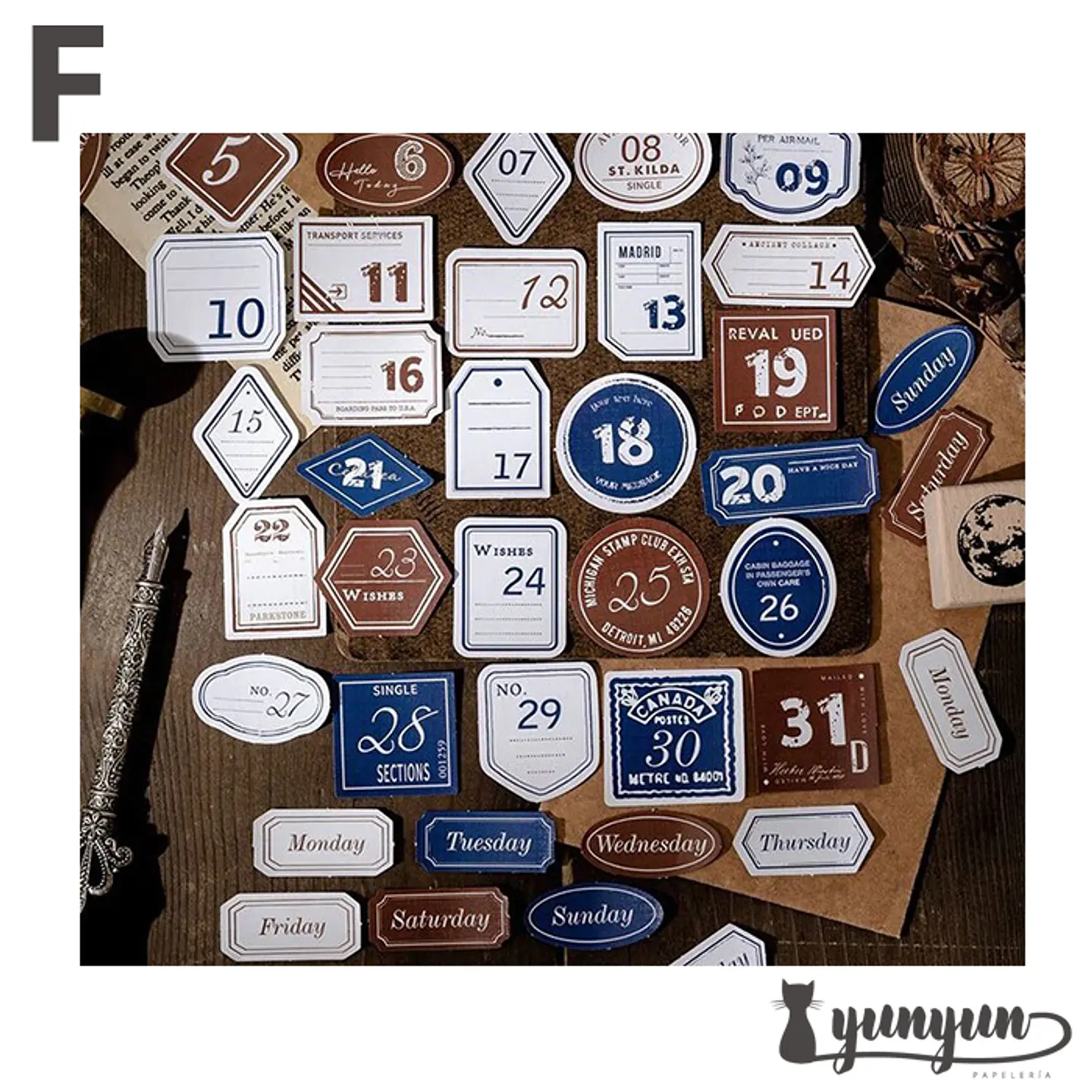 Stickers Números - 45 pzas 11