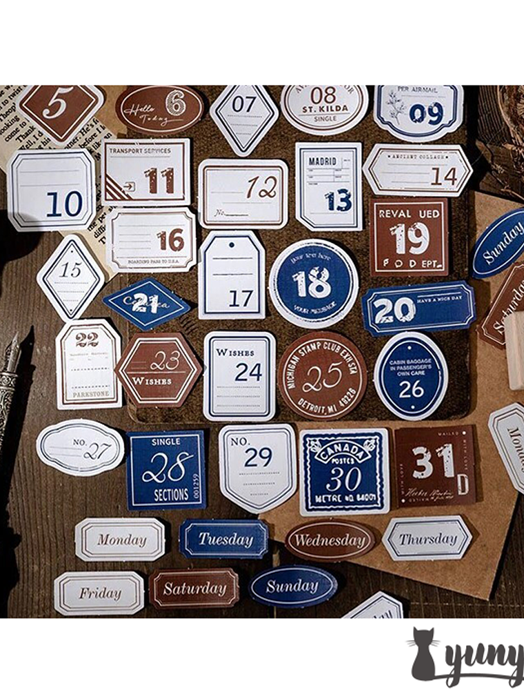 Stickers Números - 45 pzas 11