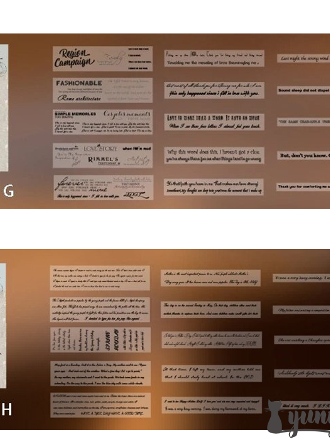 Stickers Tipografía - 15 pzas 7