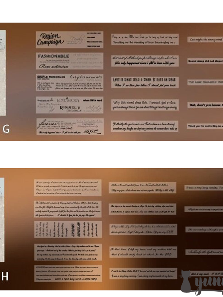 Stickers Tipografía - 15 pzas 7