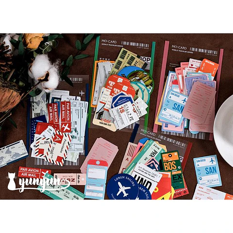 Set Tickets de viaje - 30 pzas