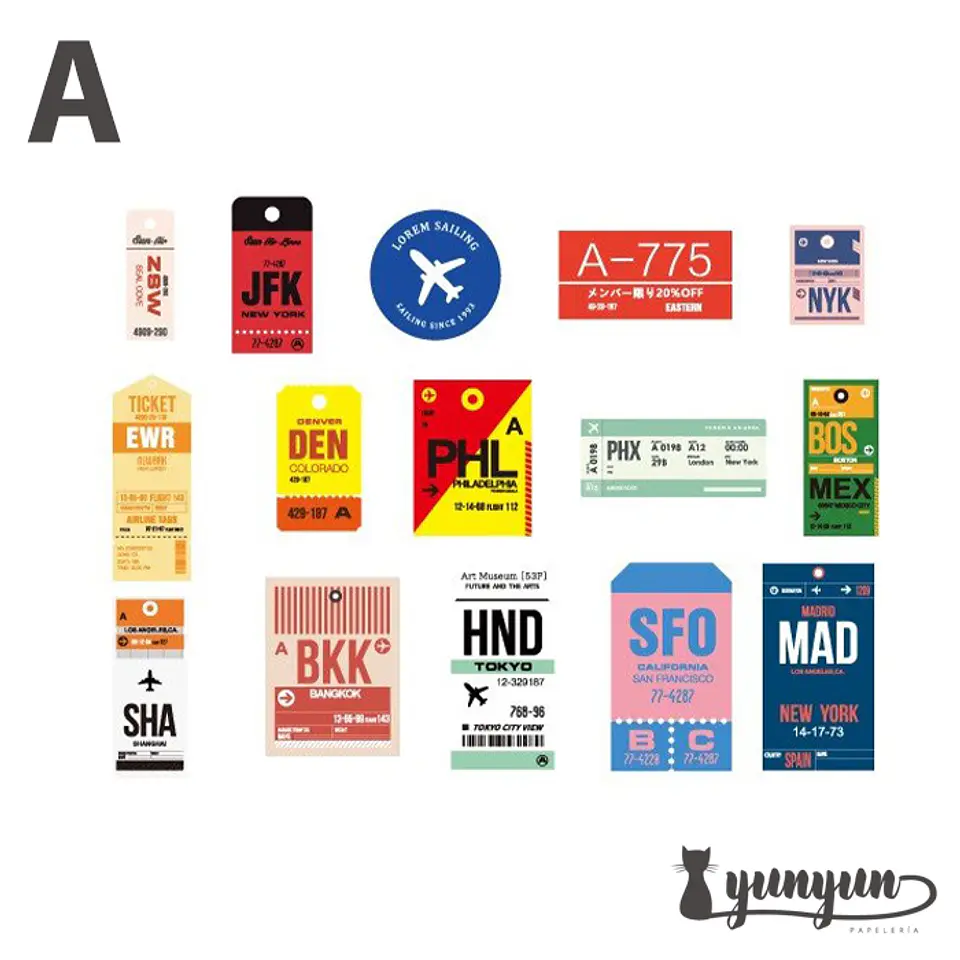 Set Tickets de viaje - 30 pzas 6