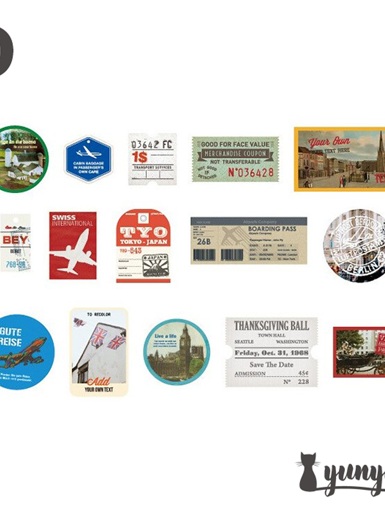 Set Tickets de viaje - 30 pzas 9