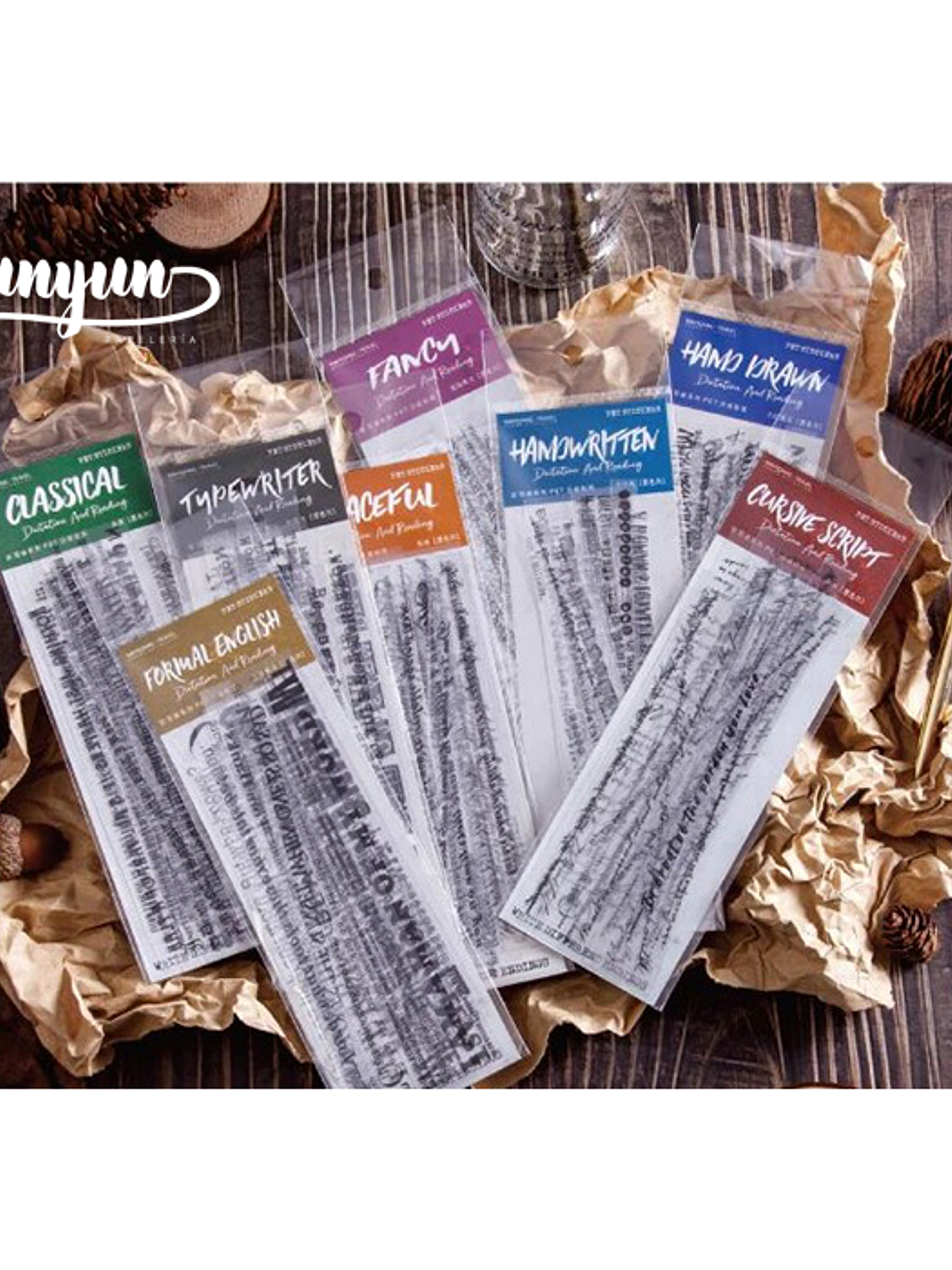 Stickers Tipografía II - 20 pzas 1