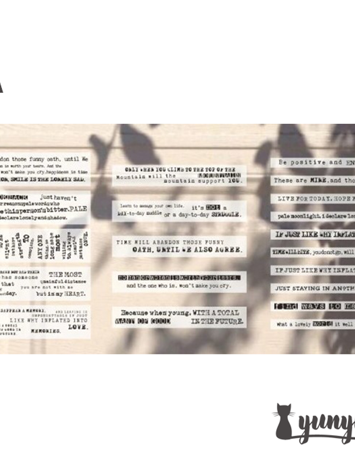 Stickers Tipografía II - 20 pzas 6