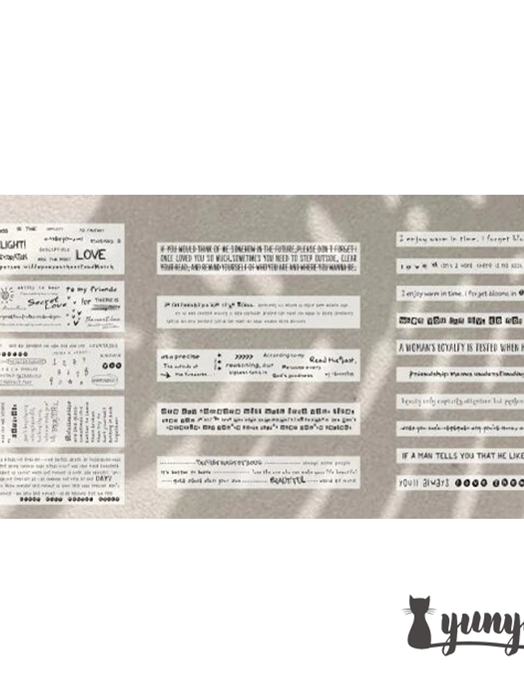 Stickers Tipografía II - 20 pzas 8