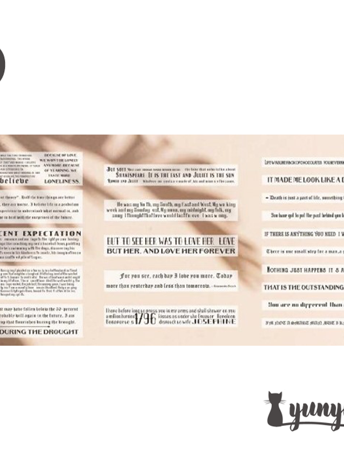 Stickers Tipografía II - 20 pzas 9