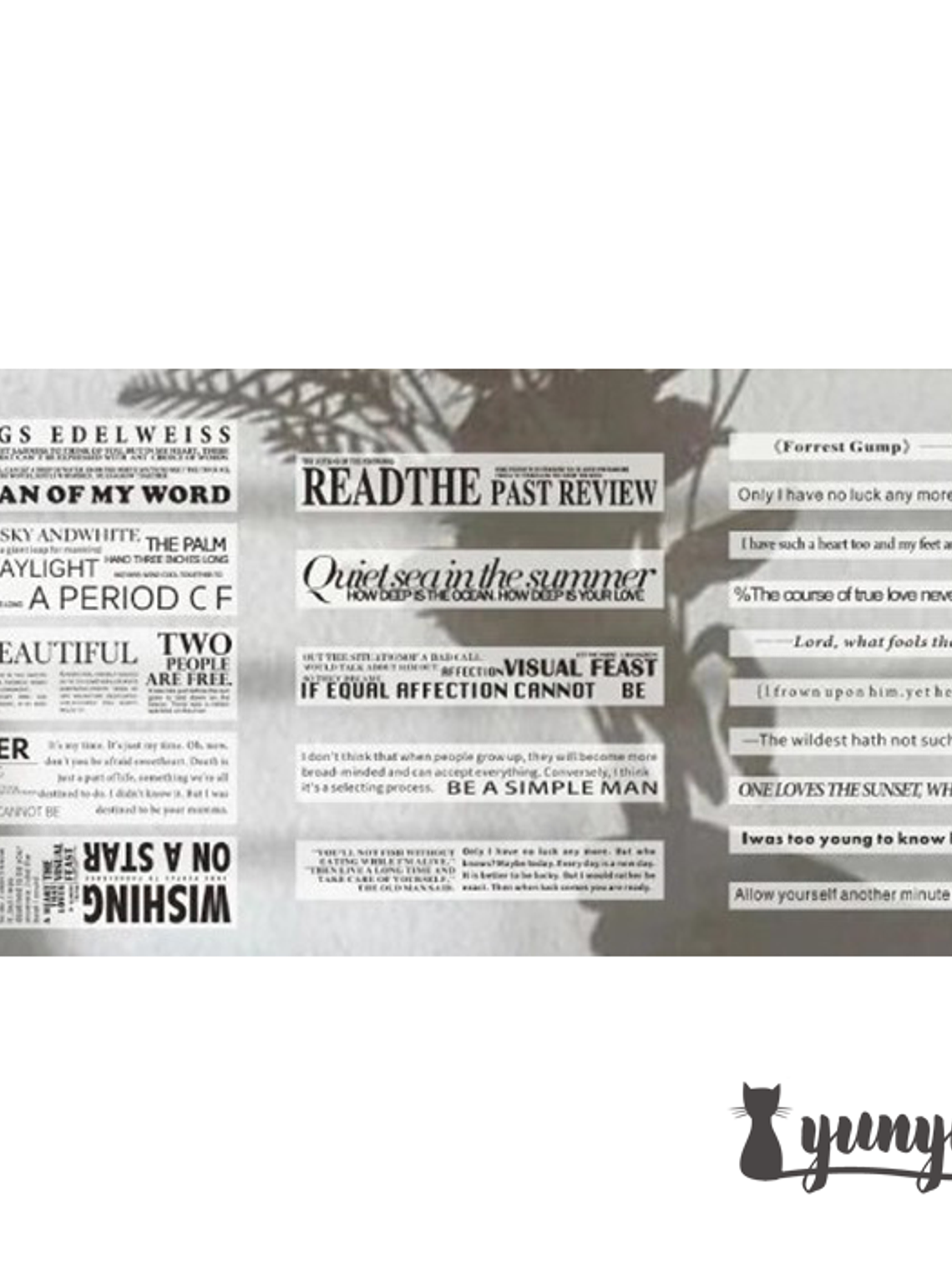 Stickers Tipografía II - 20 pzas 10