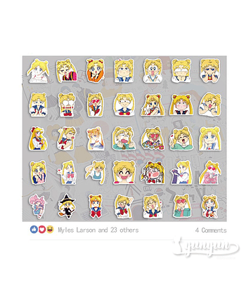 Stickers Sailor Moon I - 40 pzas