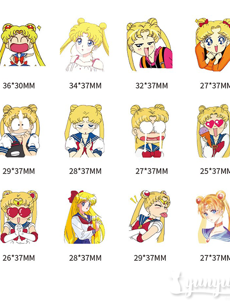Stickers Sailor Moon I - 40 pzas 3