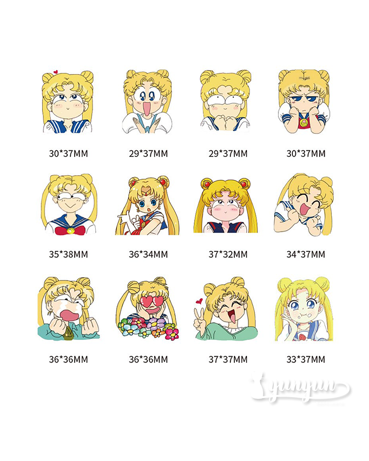 Stickers Sailor Moon I - 40 pzas