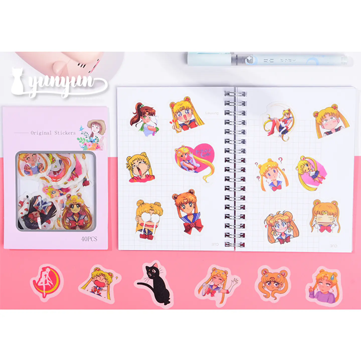 Stickers Sailor Moon II - 40 pzas 2