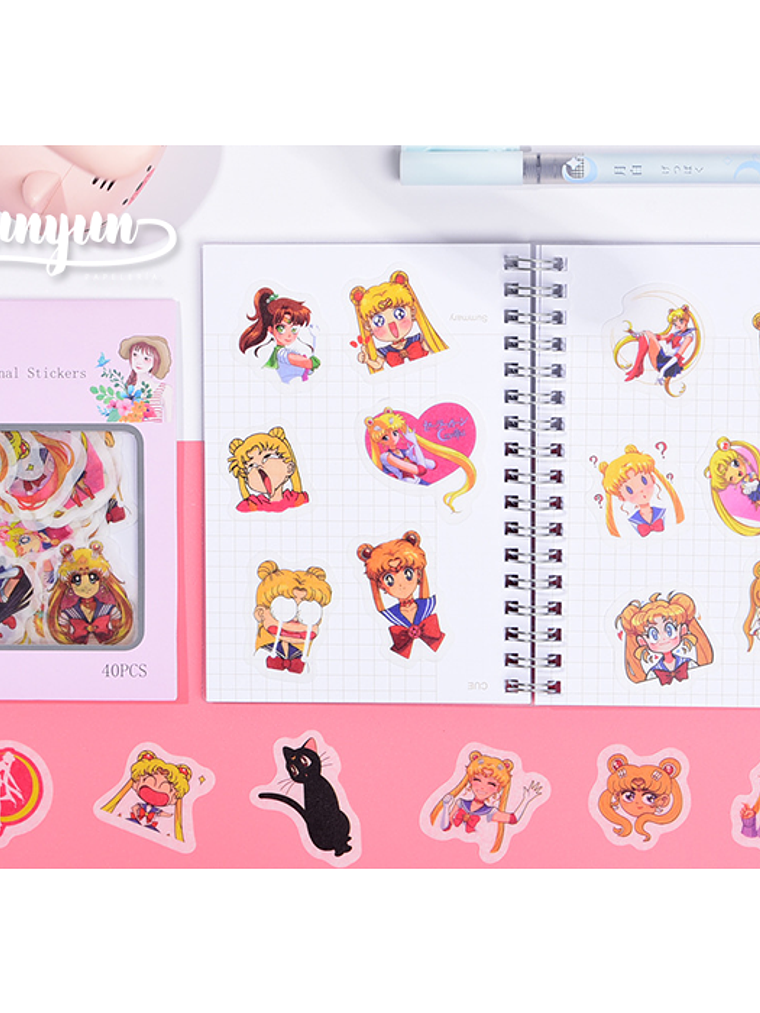 Stickers Sailor Moon II - 40 pzas 2
