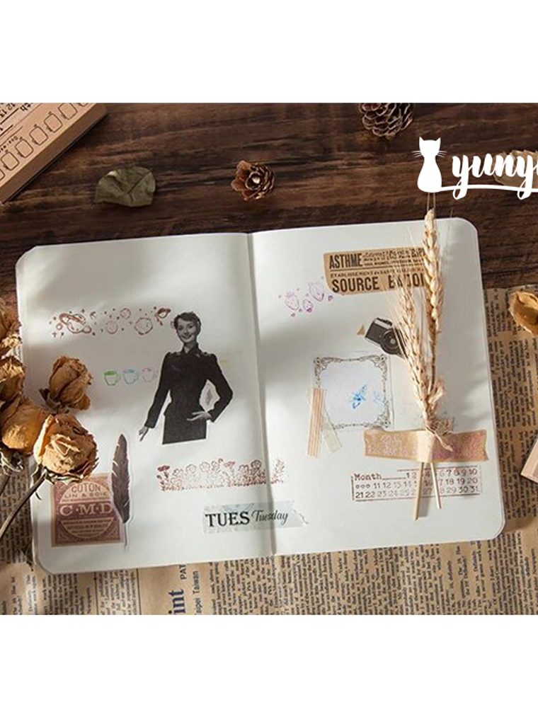 Timbre Misceláneo Rectangular - 8 cm 3