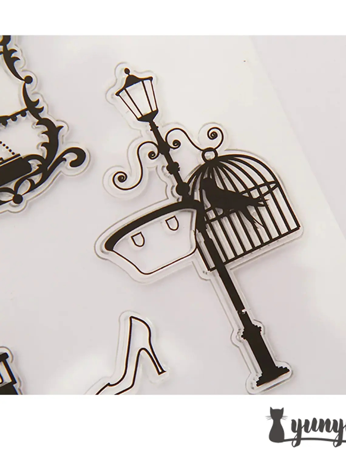 Sellos Vintage Lady - 8 pzas 2