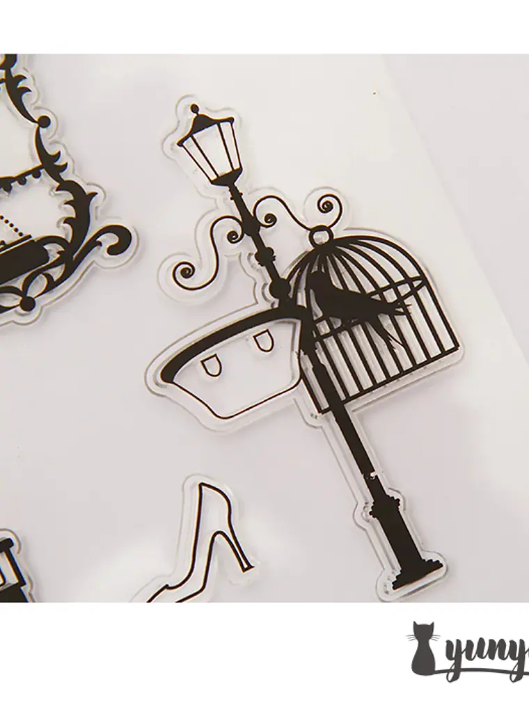 Sellos Vintage Lady - 8 pzas 2