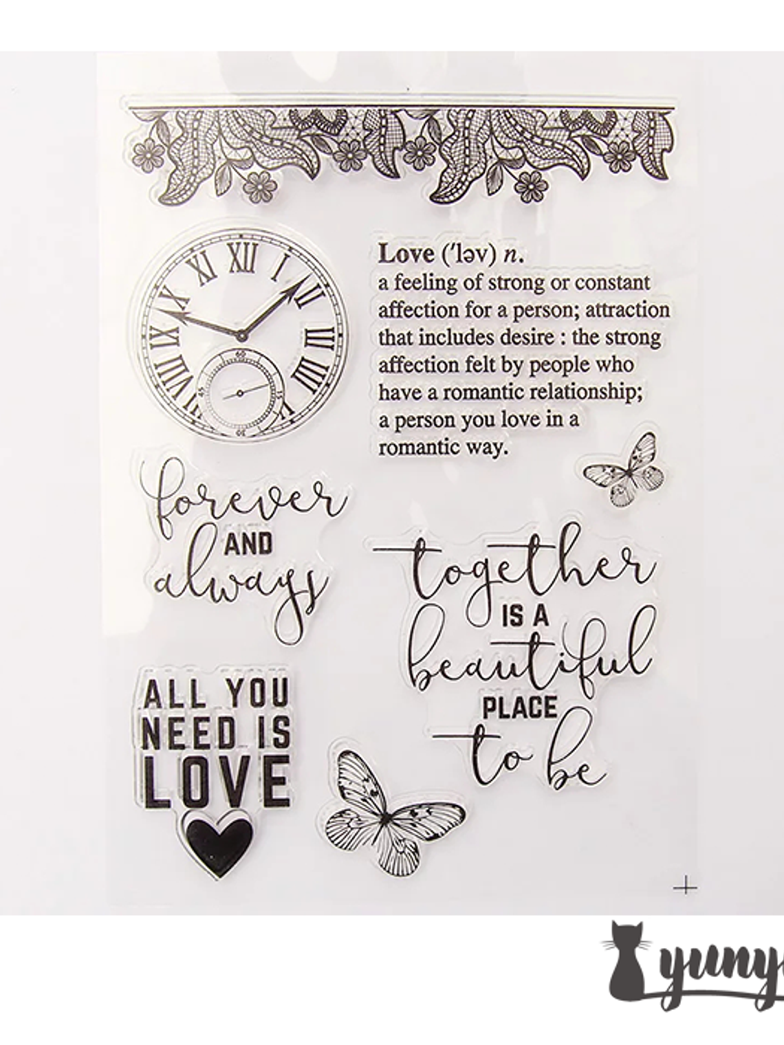 Sellos Silicona Romance - 8 pzas 1