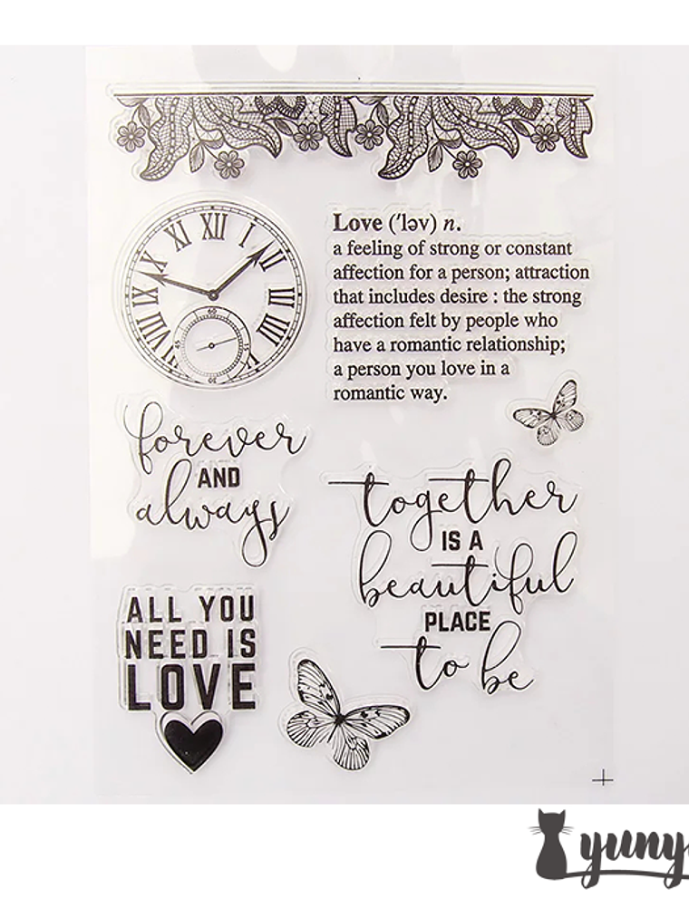 Sellos Silicona Romance - 8 pzas 1