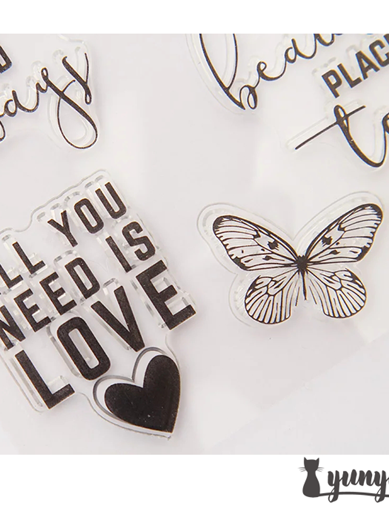 Sellos Silicona Romance - 8 pzas 2