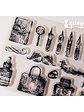 Sellos Silicona Escritura Vintage - 19 pzas - Miniatura 2