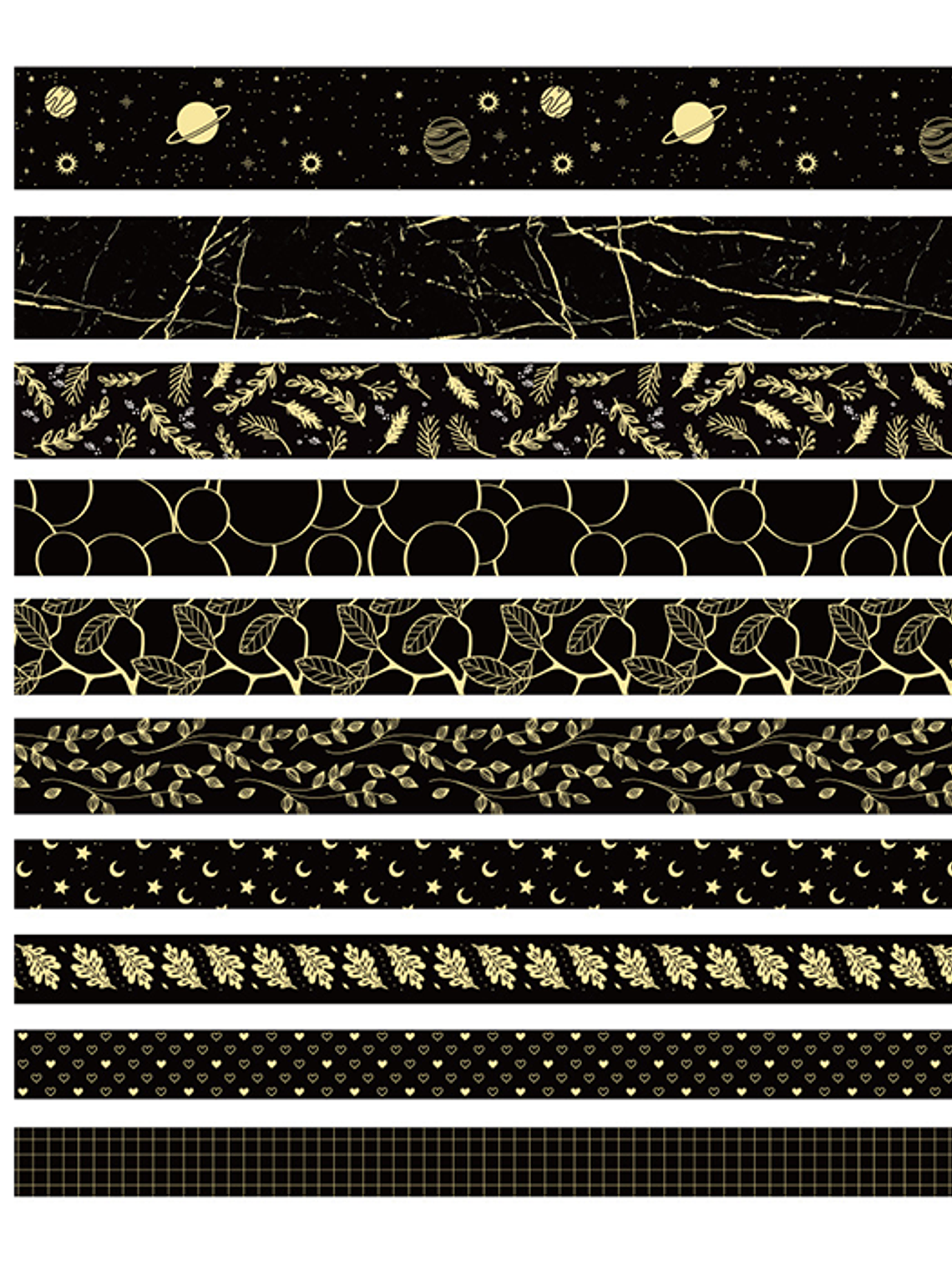 Pack 10 Cintas Foil - BLACK 2