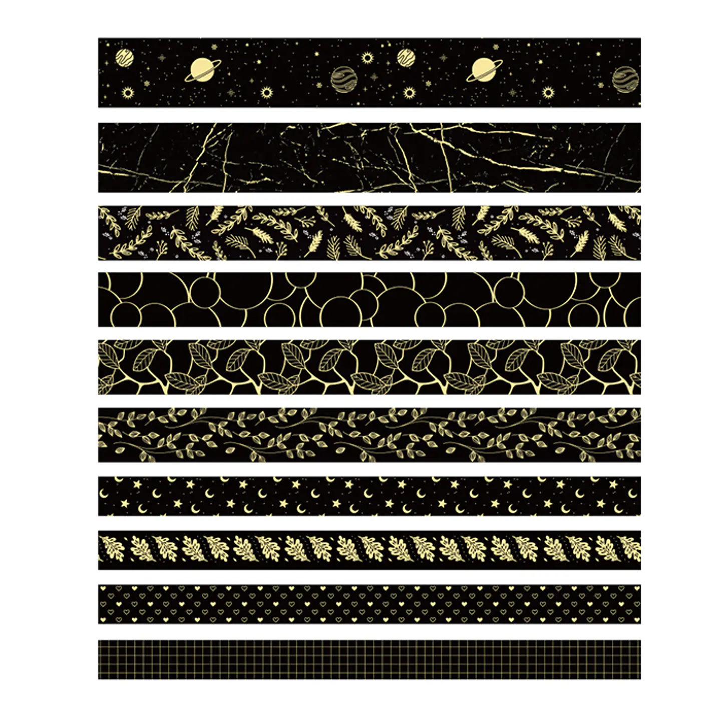 Pack 10 Cintas Foil - BLACK 2