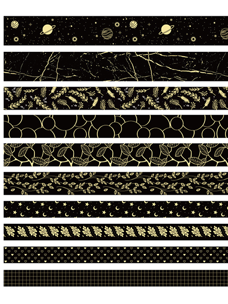 Pack 10 Cintas Foil - BLACK 2