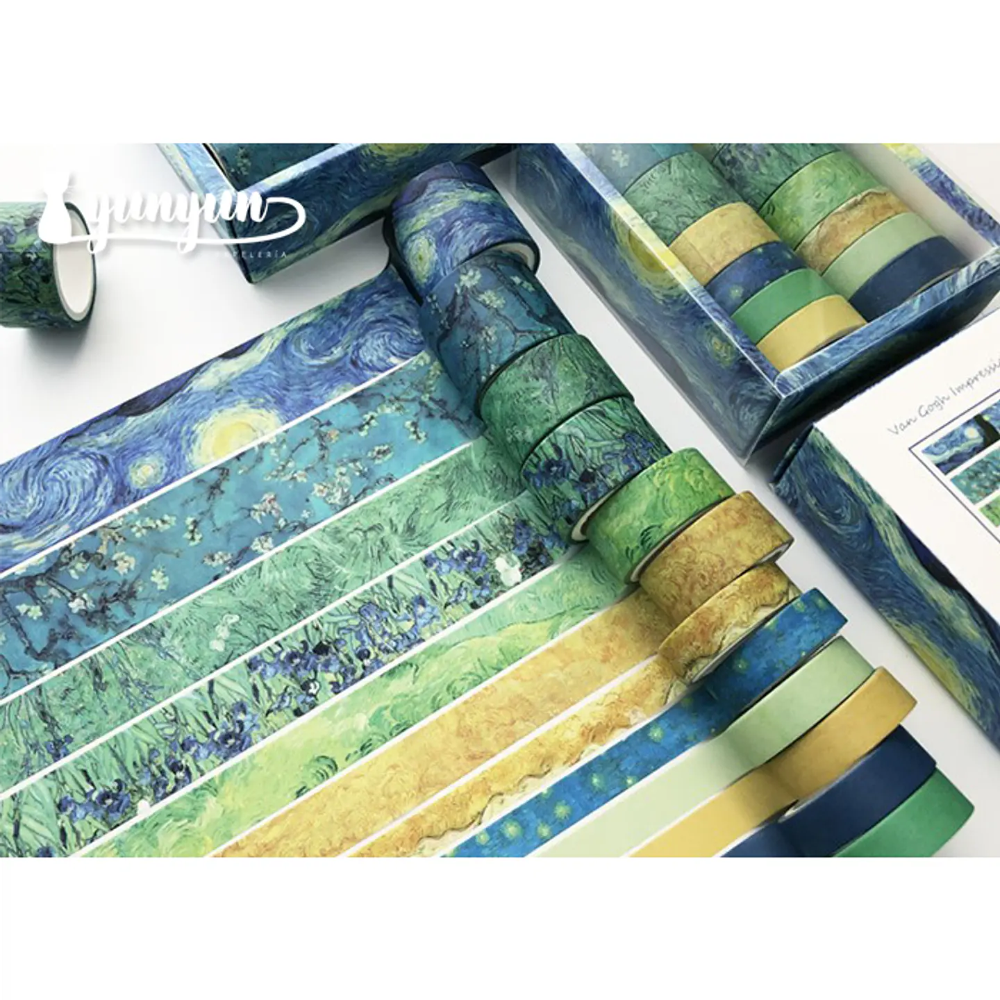 Set Washi Tapes Van Gogh - 12 pzas 1