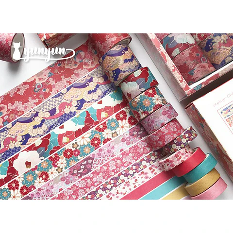 Set Washi Tapes Sakura - 12 pzas