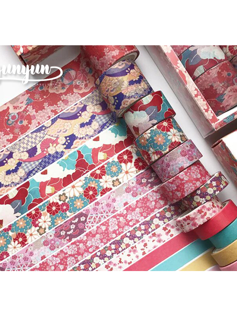 Set Washi Tapes Sakura - 12 pzas 1