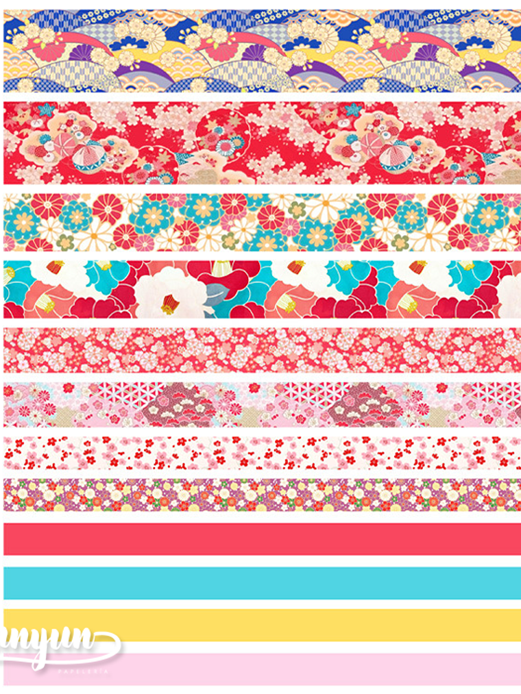 Set Washi Tapes Sakura - 12 pzas 2