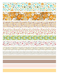 Set Washi Tapes Floral - 12 pzas