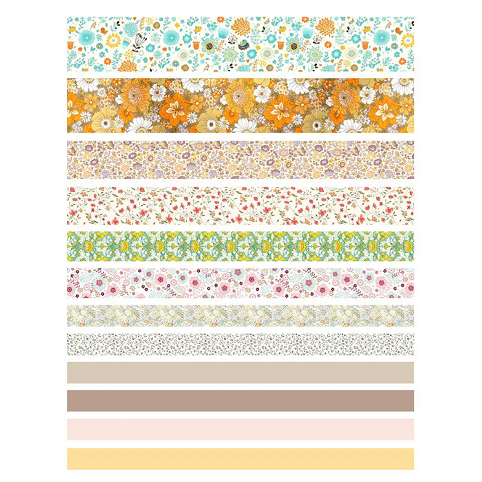Set Washi Tapes Floral - 12 pzas 2