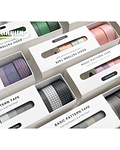 Set Washi Tapes Basic Pattern - 8 pzas