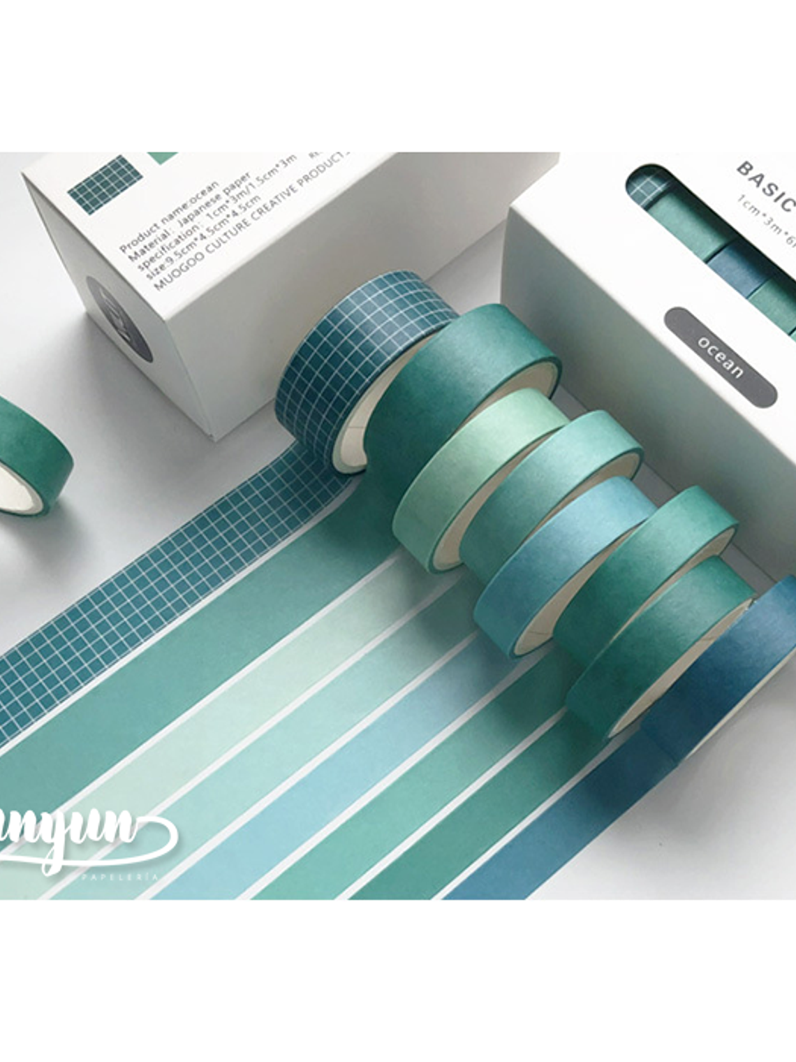 Set Washi Tapes Basic Pattern - 8 pzas 2