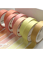 Set Washi Tapes Basic Pattern - 8 pzas - Miniatura 3