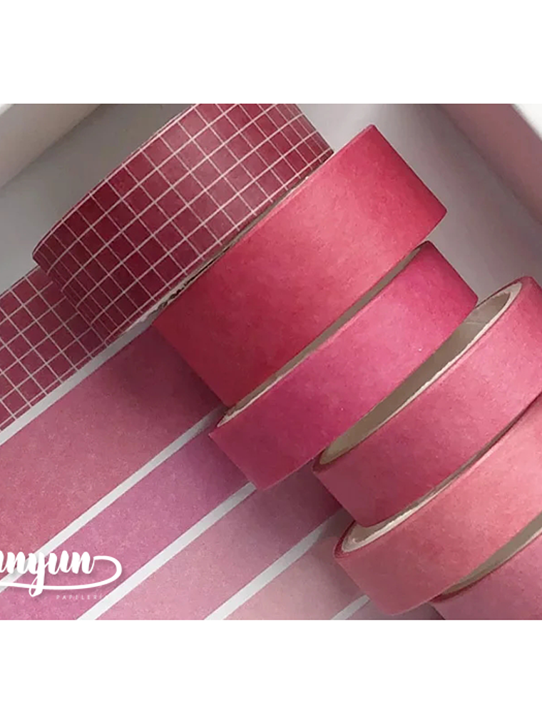 Set Washi Tapes Basic Pattern - 8 pzas 4