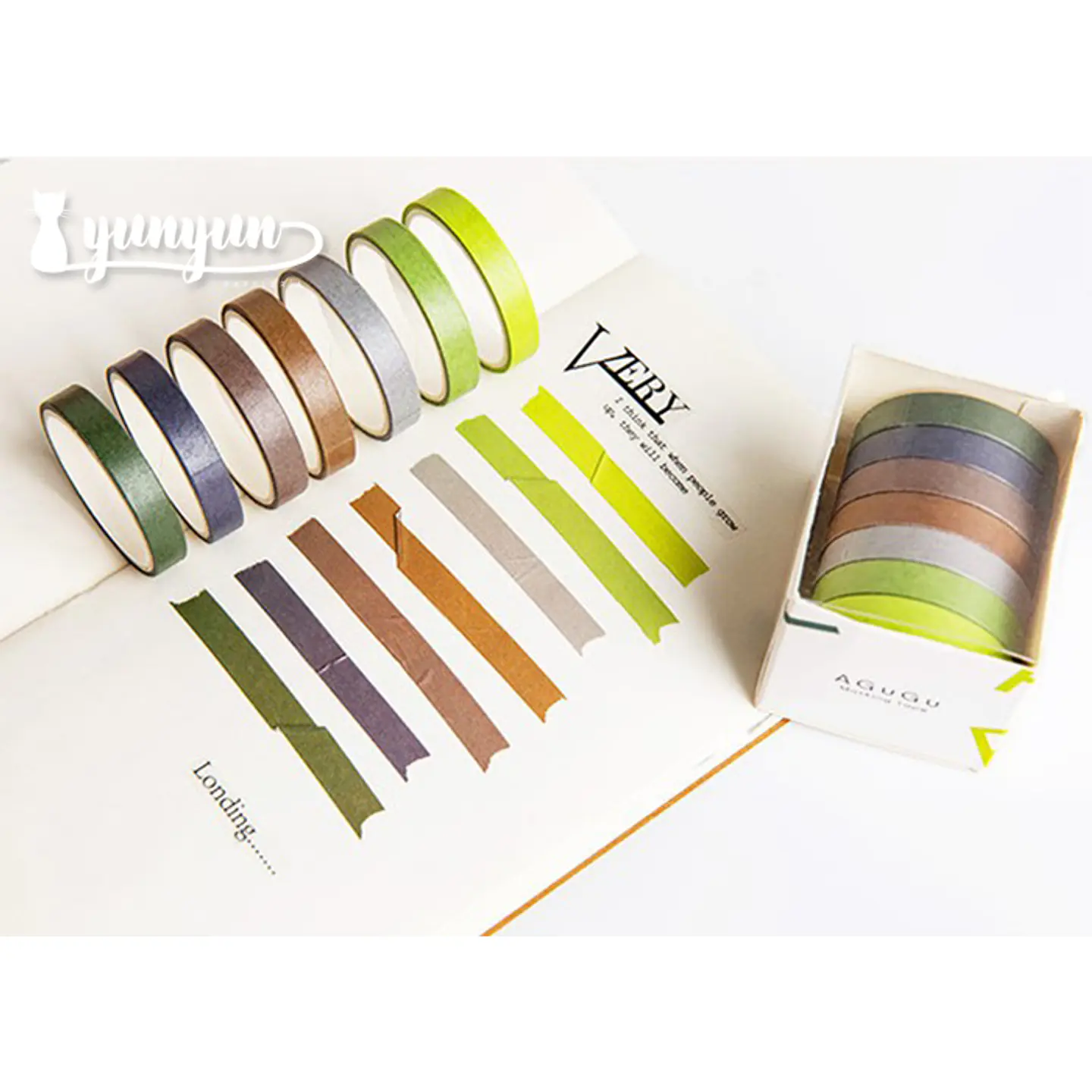 Washi tape Macaron II - 7 pzas 3