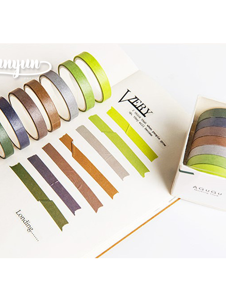 Washi tape Macaron II - 7 pzas 3