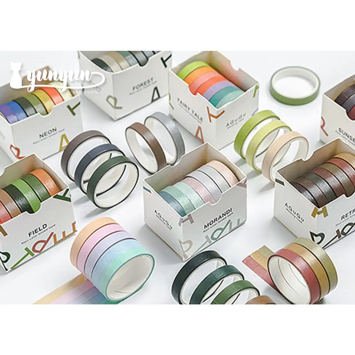 Washi tape Macaron II - 7 pzas 4