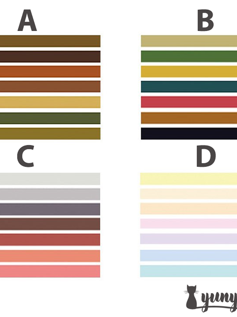 Washi tape Macaron II - 7 pzas 8