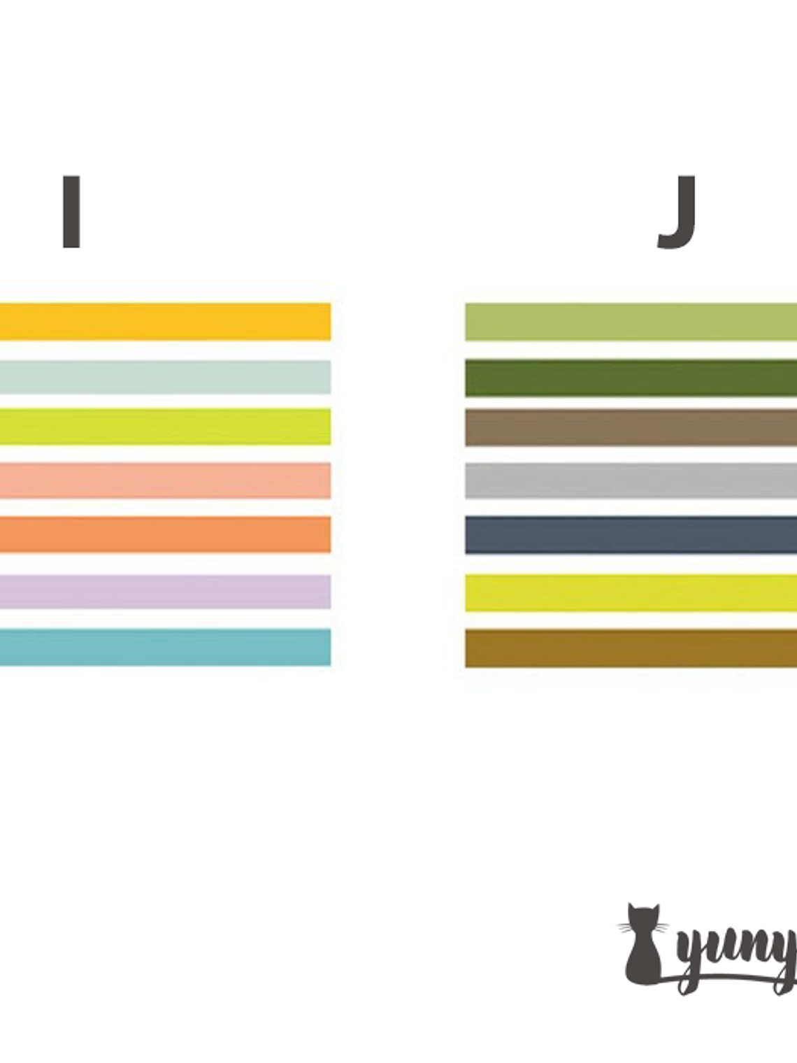 Washi tape Macaron II - 7 pzas 10