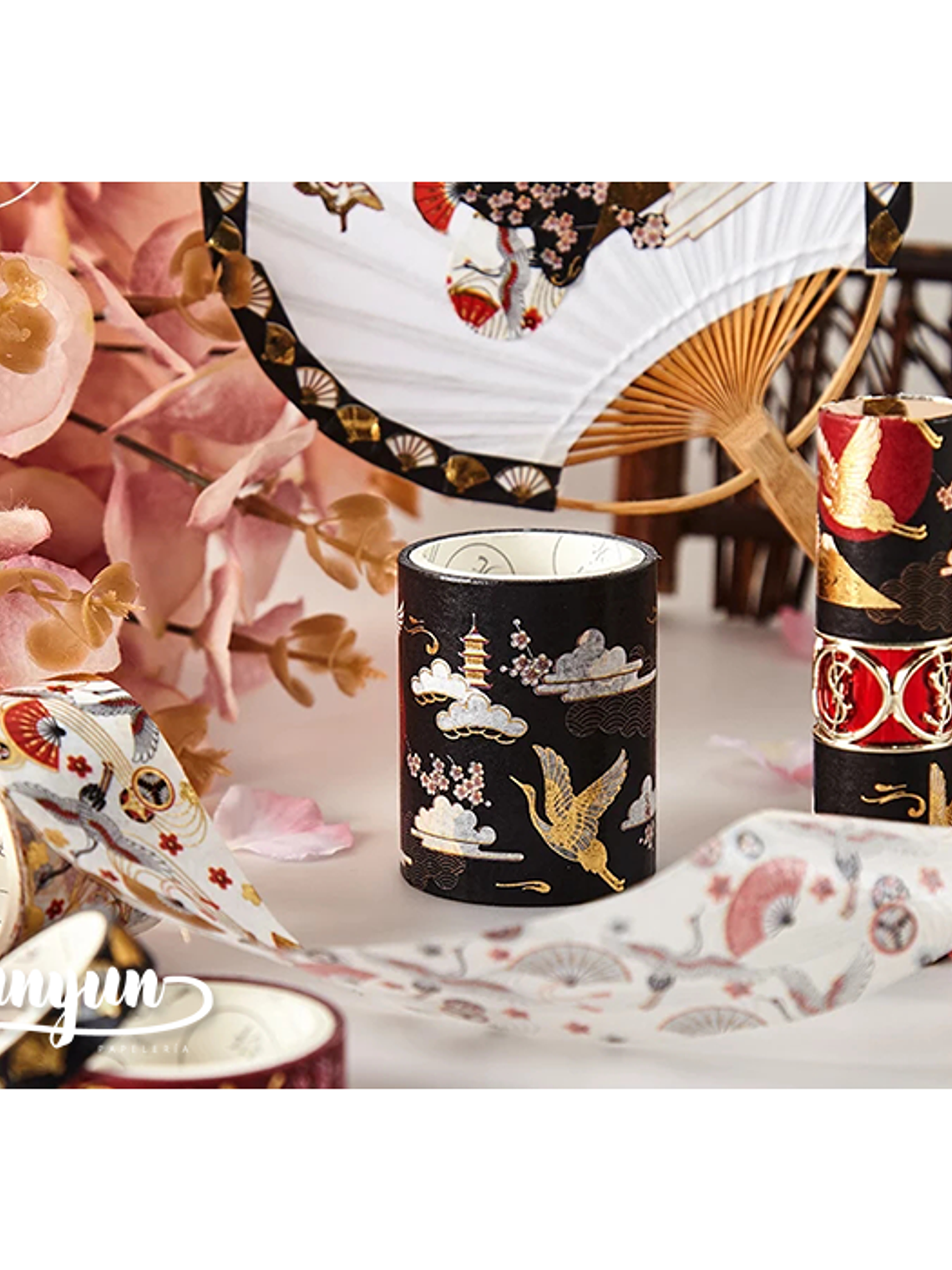 Box Washi Tapes Oriental Foil - 5 pzas 1