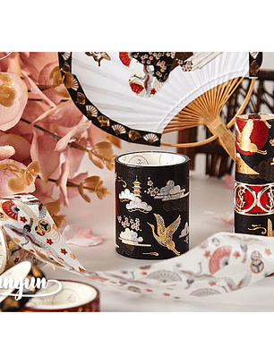 Box Washi Tapes Oriental Foil - 5 pzas