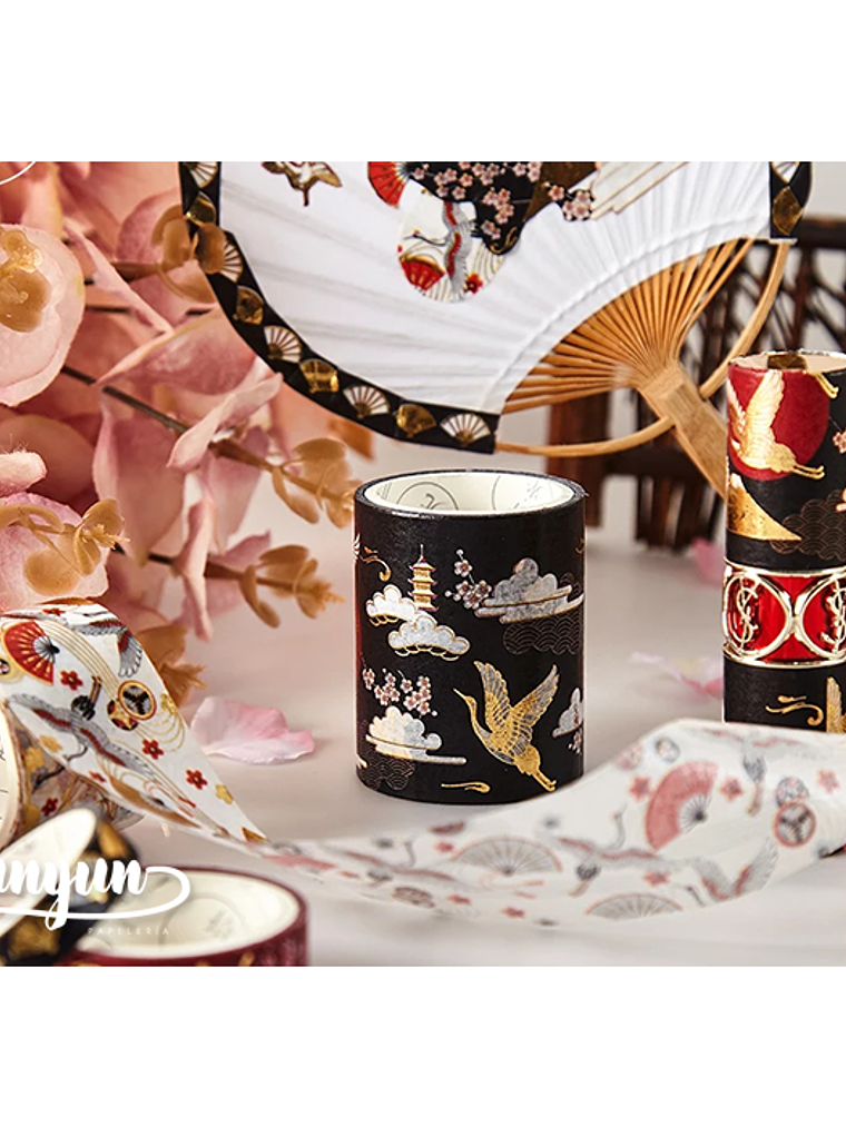 Box Washi Tapes Oriental Foil - 5 pzas 1