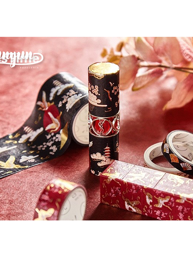 Box Washi Tapes Oriental Foil - 5 pzas 2