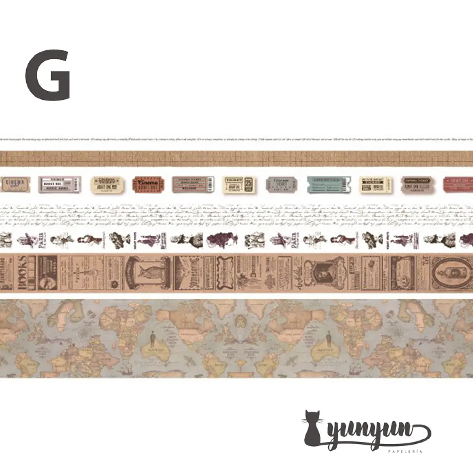 Pack Washi Tapes - 7 Cintas 13