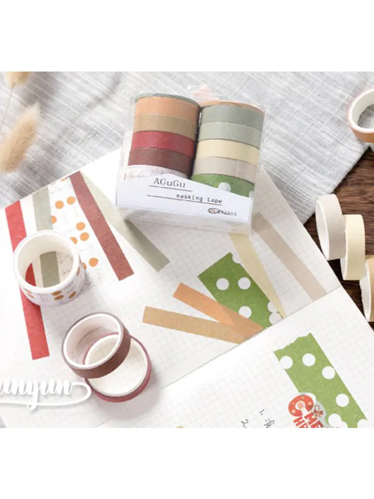 Pack 10 Washi Tapes 5