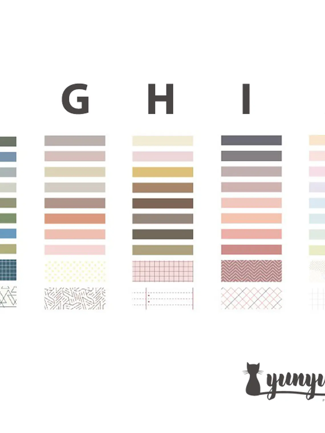 Pack 10 Washi Tapes 7